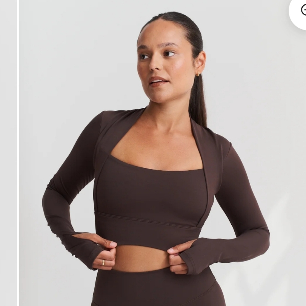 NWT: Sisterly Tribe Bolero in Espresso